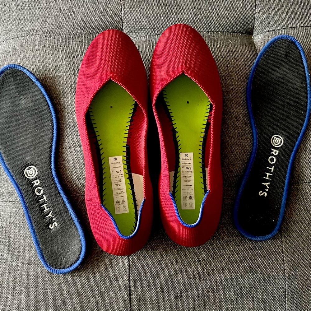 Rothy’s Red Flats